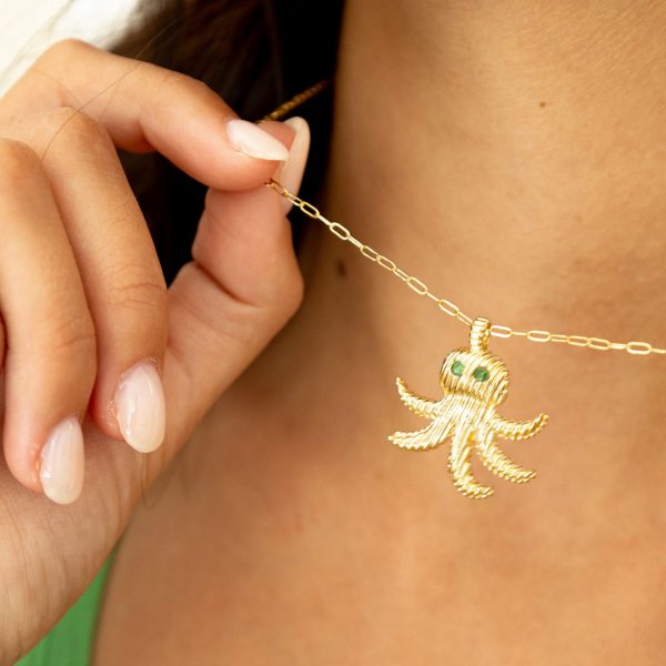 Collier - Poulpe Tsavorite