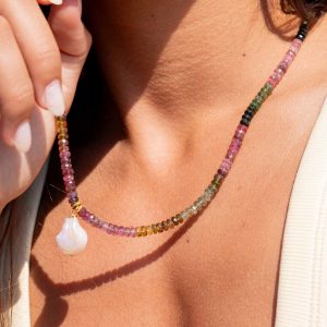 Collier - Tourmaline Watermelon