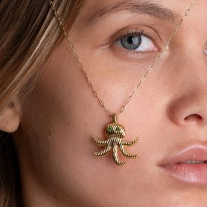 Collier - Poulpe Tsavorite