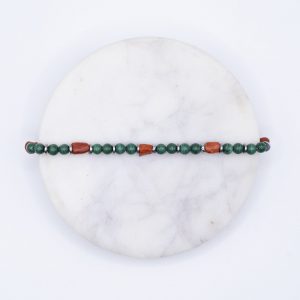 Bracelet Malachite & Corail Bambou