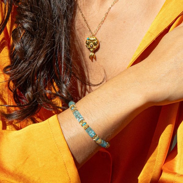 Bracelet - Bonbon Topaze bleu – Image 3