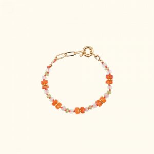 Bracelet - Bonbon Cordon Cornaline