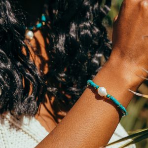 Bracelet - Turquoise & Perle de Culture