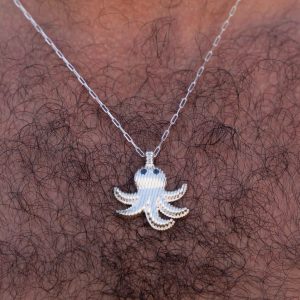 Collier - Poulpe Hypnotique - Argent Massif