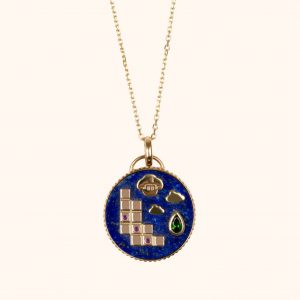 Médaille 8-Bit - Lapis lazuli