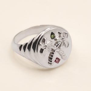 Chevalière Palmier -Argent massif